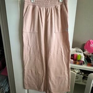 H&M Pink Wide Leg Joggers with Pockets